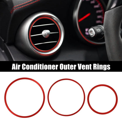 7 x Air Conditioning Outer Vent Rings Trim Covers for Mercedes Benz W205