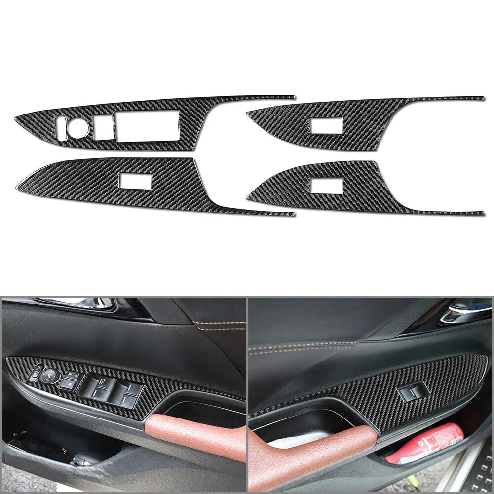 Carbon Fiber Window Lift Switch Panel Cover for Honda Accord (2013-2017)