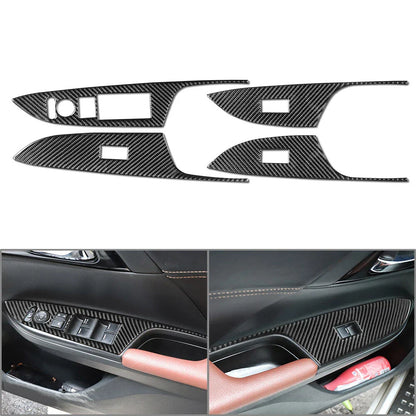 Carbon Fiber Window Lift Switch Panel Cover for Honda Accord (2013-2017)
