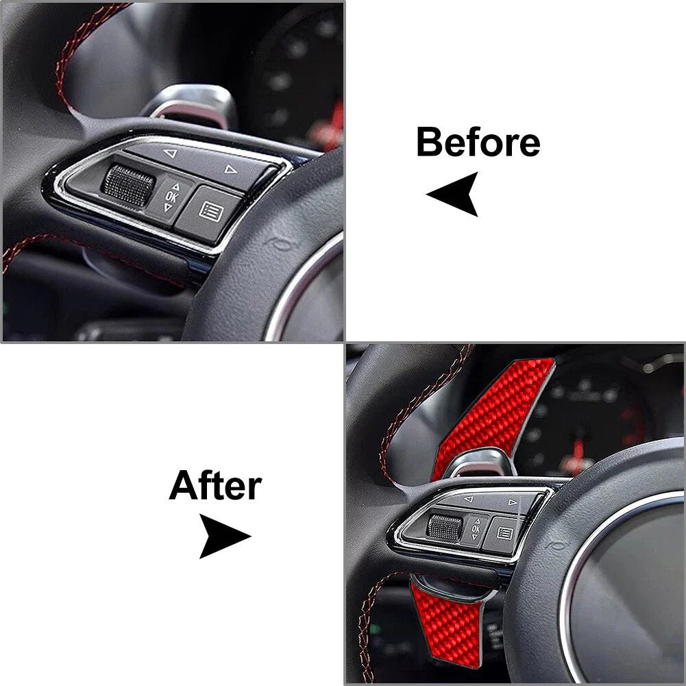 Steering Wheel Shift Paddle Extensions for Audi S3 S5 S6 RS3 RS4 RS6 RS7 (2013-2020)