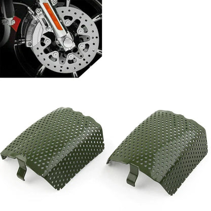 Green Front Caliper Screen Inserts  For Harley-Davidson V-Rod & Touring