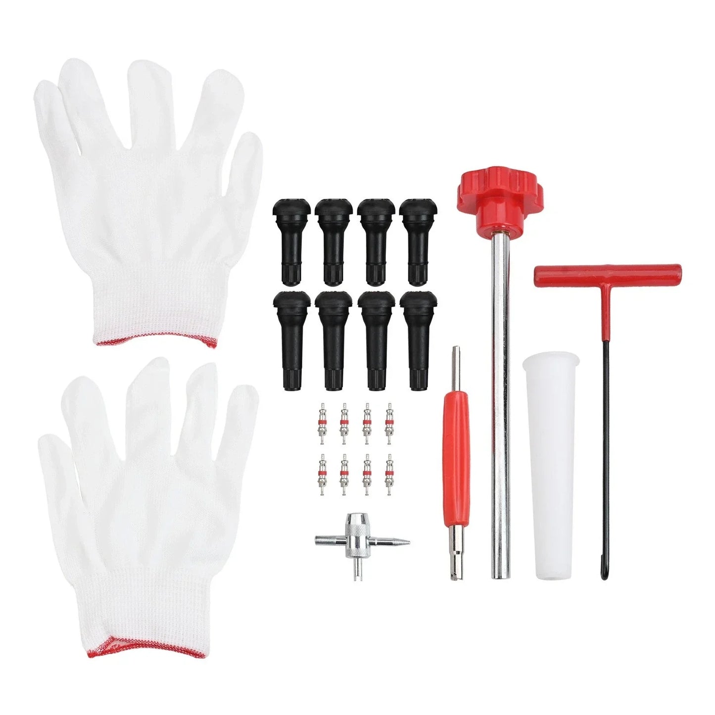 22-Piece Tire Valve Tool Set for Vehicle Maintenance