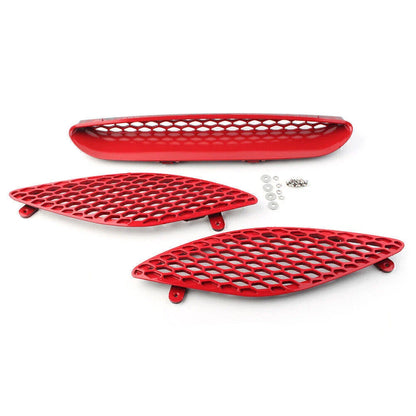Red ABS Center Hood Bezel Grille for Dodge Charger SRT Hellcat (2015-2020)