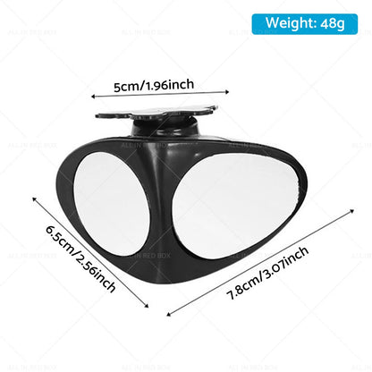 Car Exterior Panoramic Door Side Rear View Mirror Blind Spot 360°
