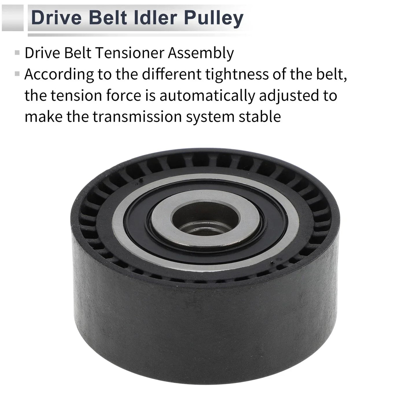 Drive Belt Idler Pulley for Mercedes-Benz C-Class (2017-2023) Black