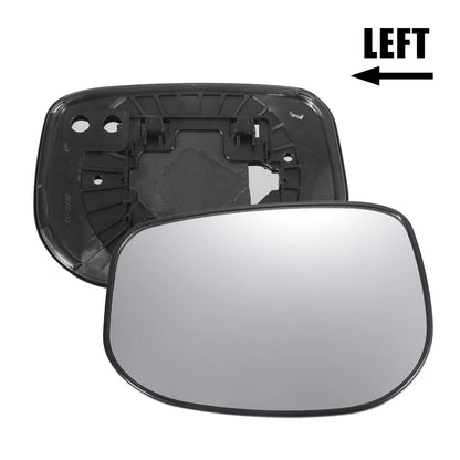 Left Side White Mirror Glass w/ Back Non-heated for Honda Fit Jazz (2009-2013)