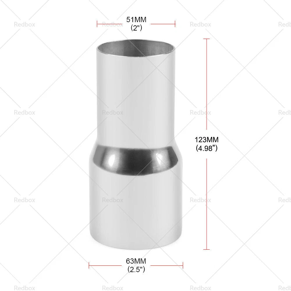 2" to 3" Steel Exhaust Tube Pipe Connector Adapter for Car