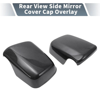 Rearview Mirror Cover Overlay Black Carbon Fiber for Lexus RX300 (1999-2003)