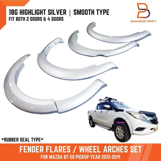 18G Silver Fender Flares Wheel Arch for Mazda BT-50 (2012-2019)