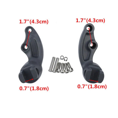 Gray Passenger Footpeg Footrest Mount Bracket for Indian Scout (2015-2023)