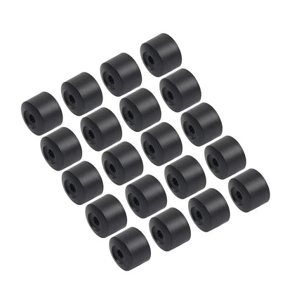 17mm Black Wheel Lug Nut Bolt Cover Caps 20Pcs for Volkswagen Golf, Passat, Beetle