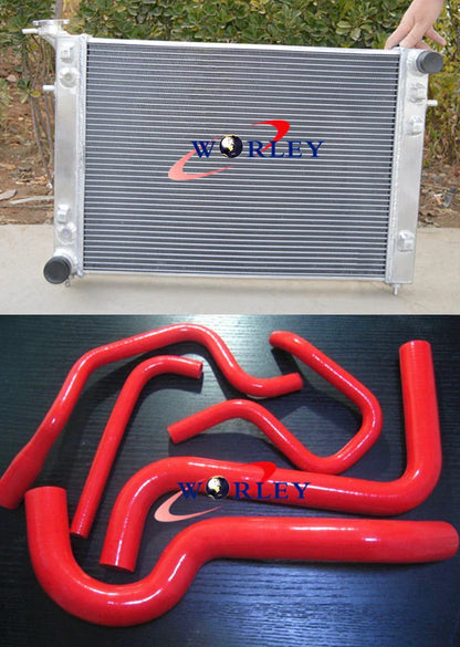 3 Row Alloy Aluminum Radiator & Hose for Holden Commodore VN-VS V6 3.8L