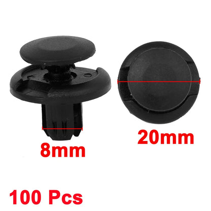 100 x 8mm Nylon Rivet Fasteners for Honda Accord (2003-2007)