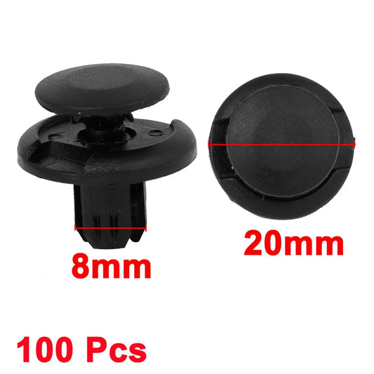 100 x 8mm Nylon Rivet Fasteners for Honda Accord (2003-2007)