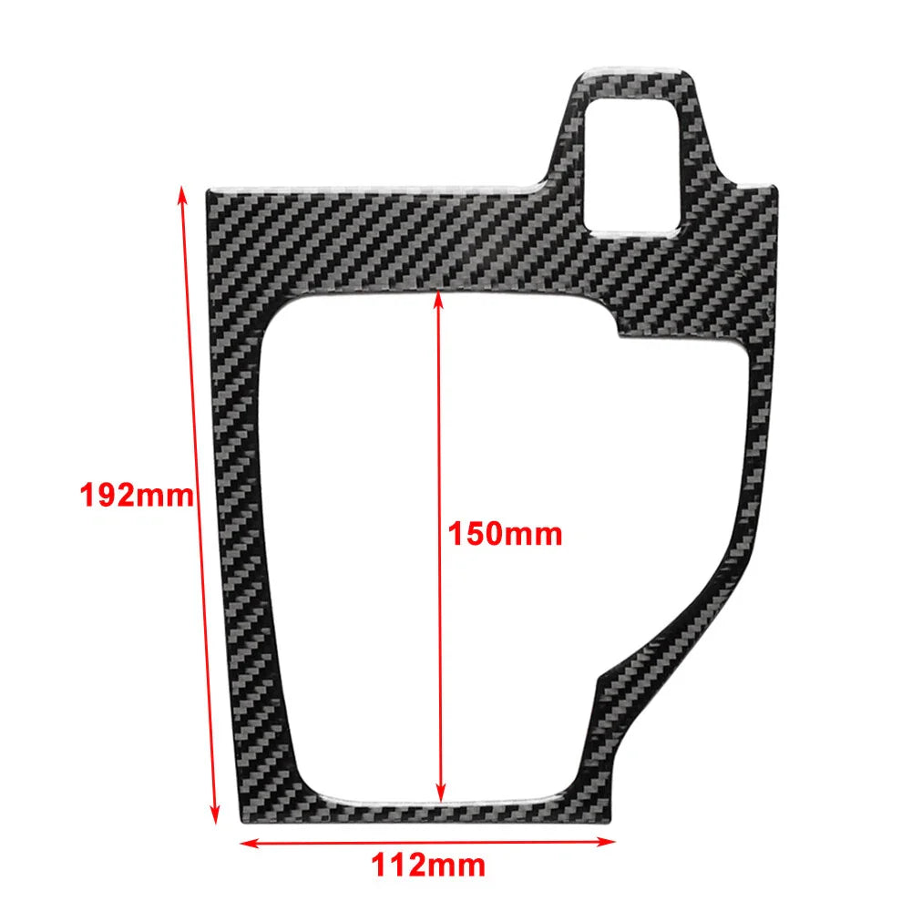 Carbon Fiber Black Gear Shift Panel Cover for Mazda 3 Axela (2017-2018)