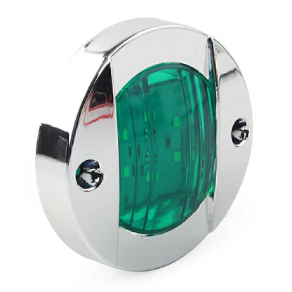 24V LED Side Marker Lights  Green for Truck Trailer RV Boat