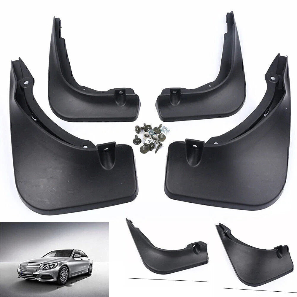 Splash Guards Mud Flaps for Mercedes Benz C Class Sedan (2014-2018)