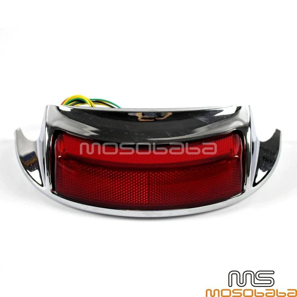 Chrome Brake LED Fender Tip Lights for Harley FLHTC FLHTCU FLHTCUL FLHTK (2009-2023)