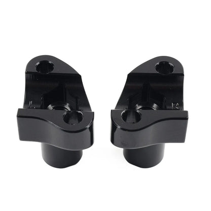 2" Straight Handlebar Risers Black for Harley Dyna Sportster Softail