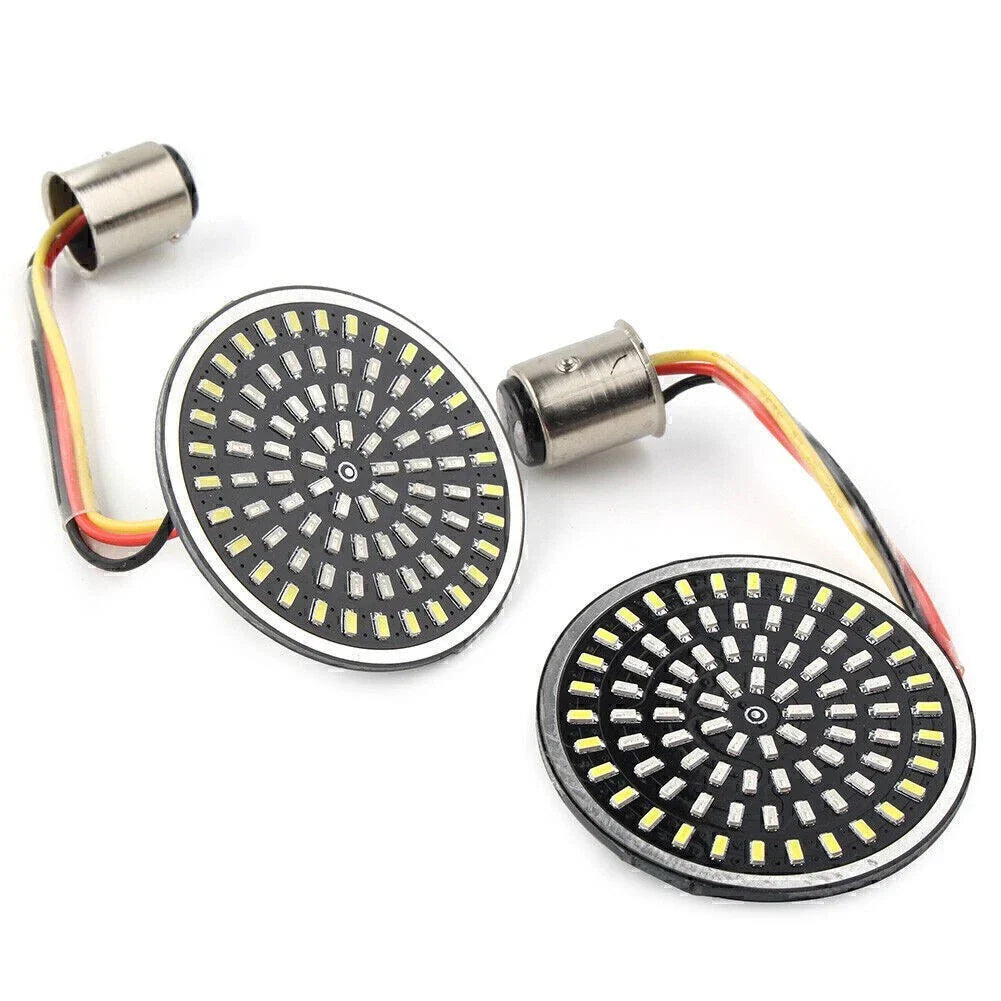 LED 1157 Rear Turn Signal Lamp Amber White for Harley Touring Road King