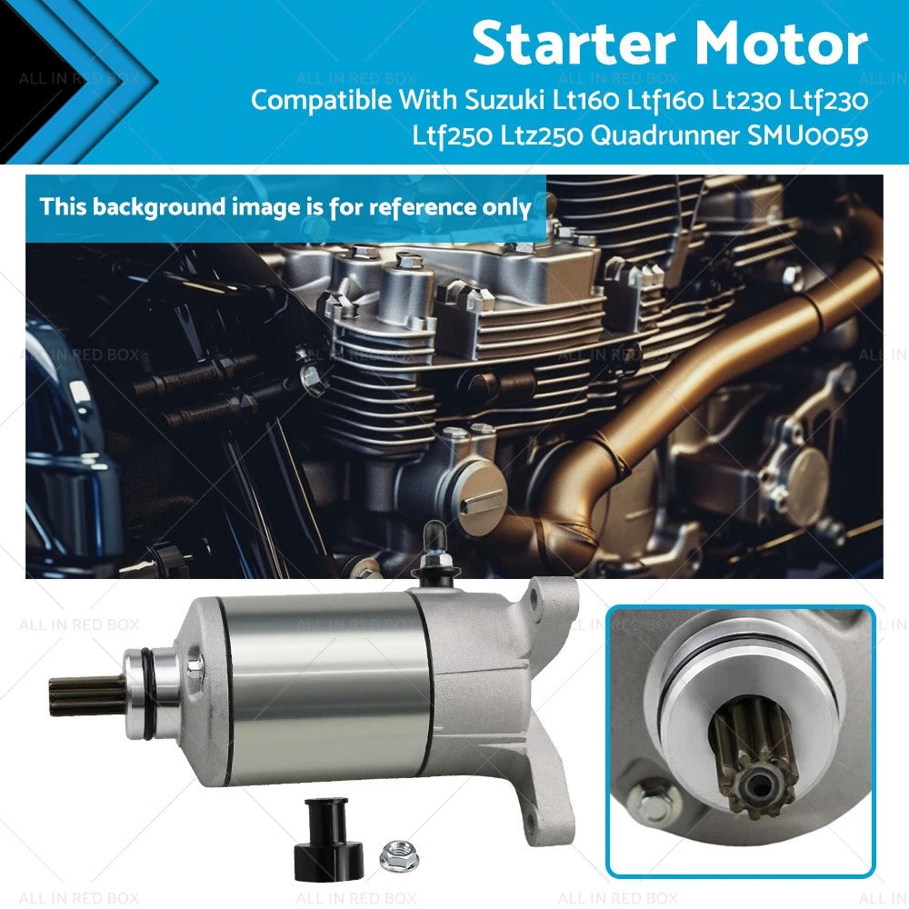 Starter Motor for Suzuki LT160 LT230 LTF230 LTF250 LTZ250 Quadrunner