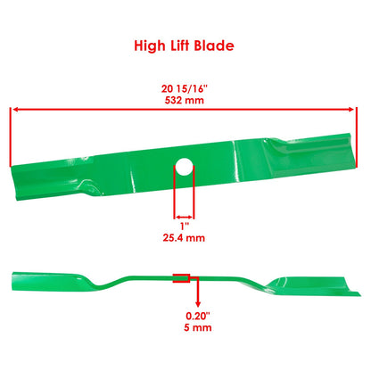 Deck Blade Replacement for Land Pride AFM4014 FD2572 (Qty 4) (2000–2000)