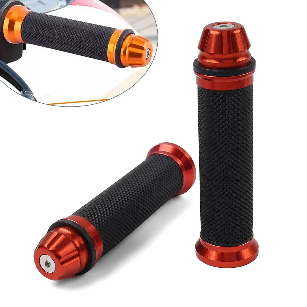 7/8" Hand Grips for Yamaha, Honda, Suzuki - Red & Black