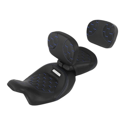 Driver & Passenger Seat Pad Backrest for Harley CVO Street Glide (2009-2023)