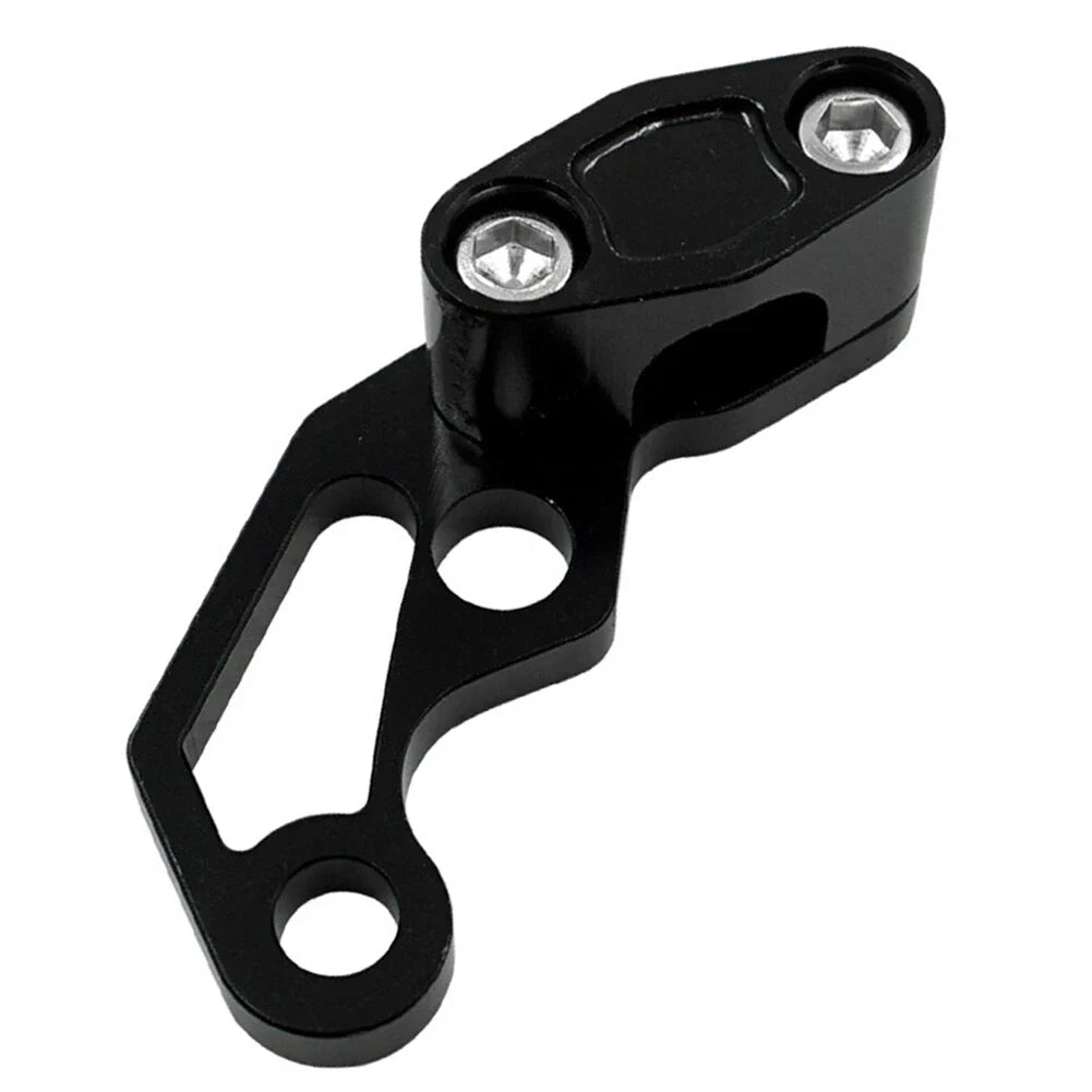 Oil Pipeline Brake Line Clamp Protector for Motor Bikes Aluminum Black