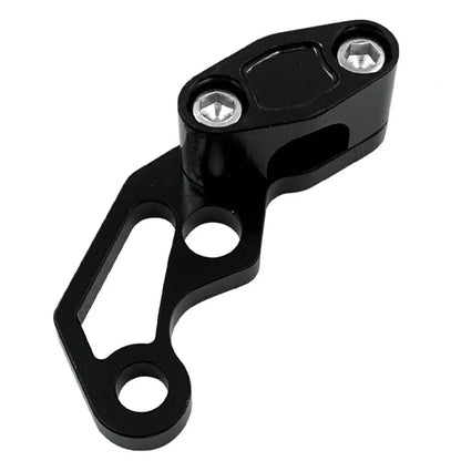 Oil Pipeline Brake Line Clamp Protector for Motor Bikes Aluminum Black