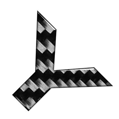 Carbon Black Alphabet Letter Decals for Car Badge Emblem Stickers