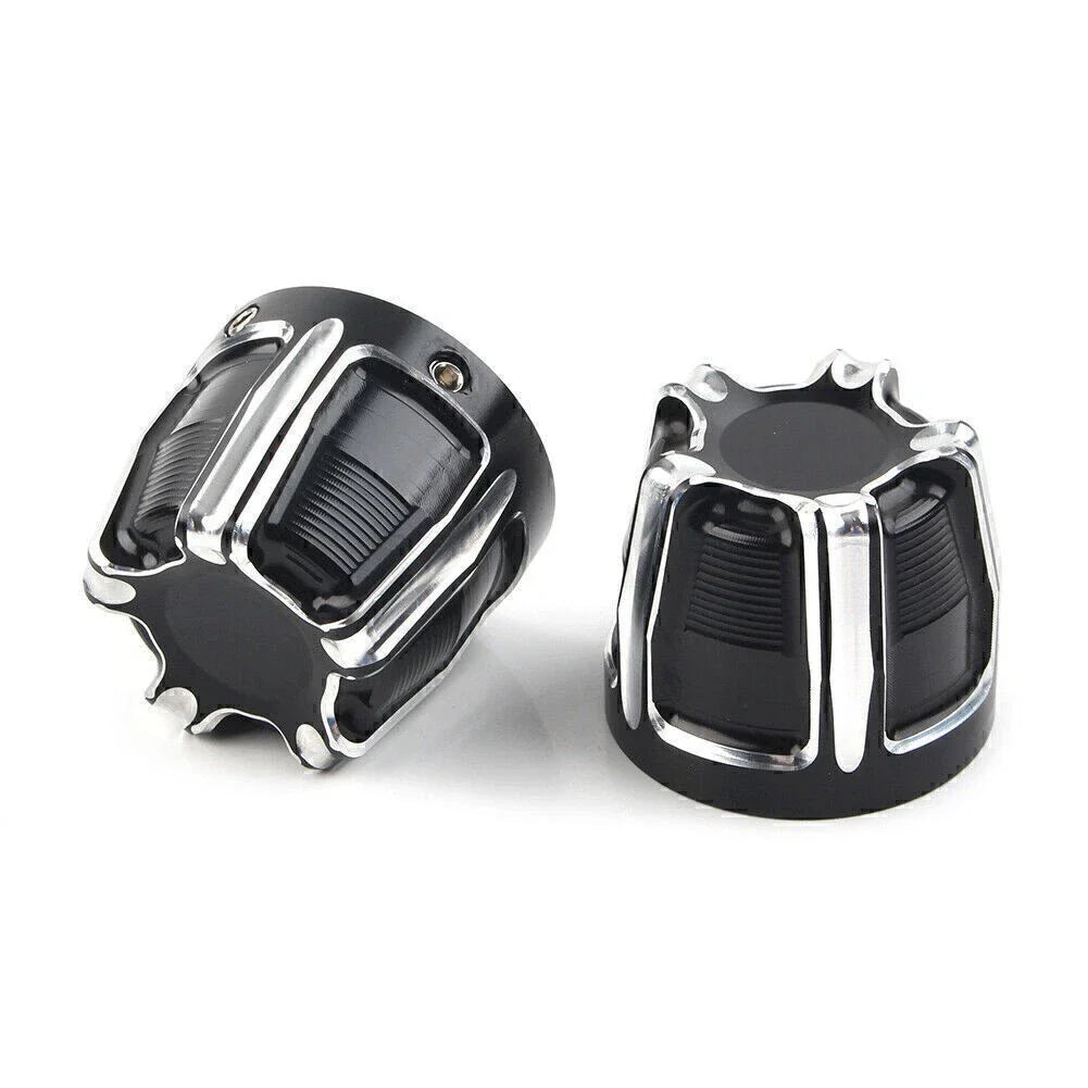 Front Axle Nut Cap Covers for Harley Softail Touring Street Glide