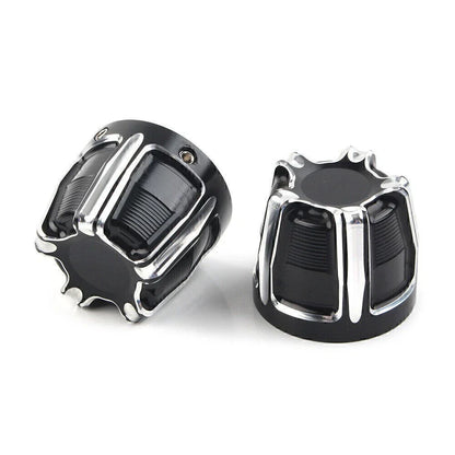 Front Axle Nut Cap Covers for Harley Softail Touring Street Glide
