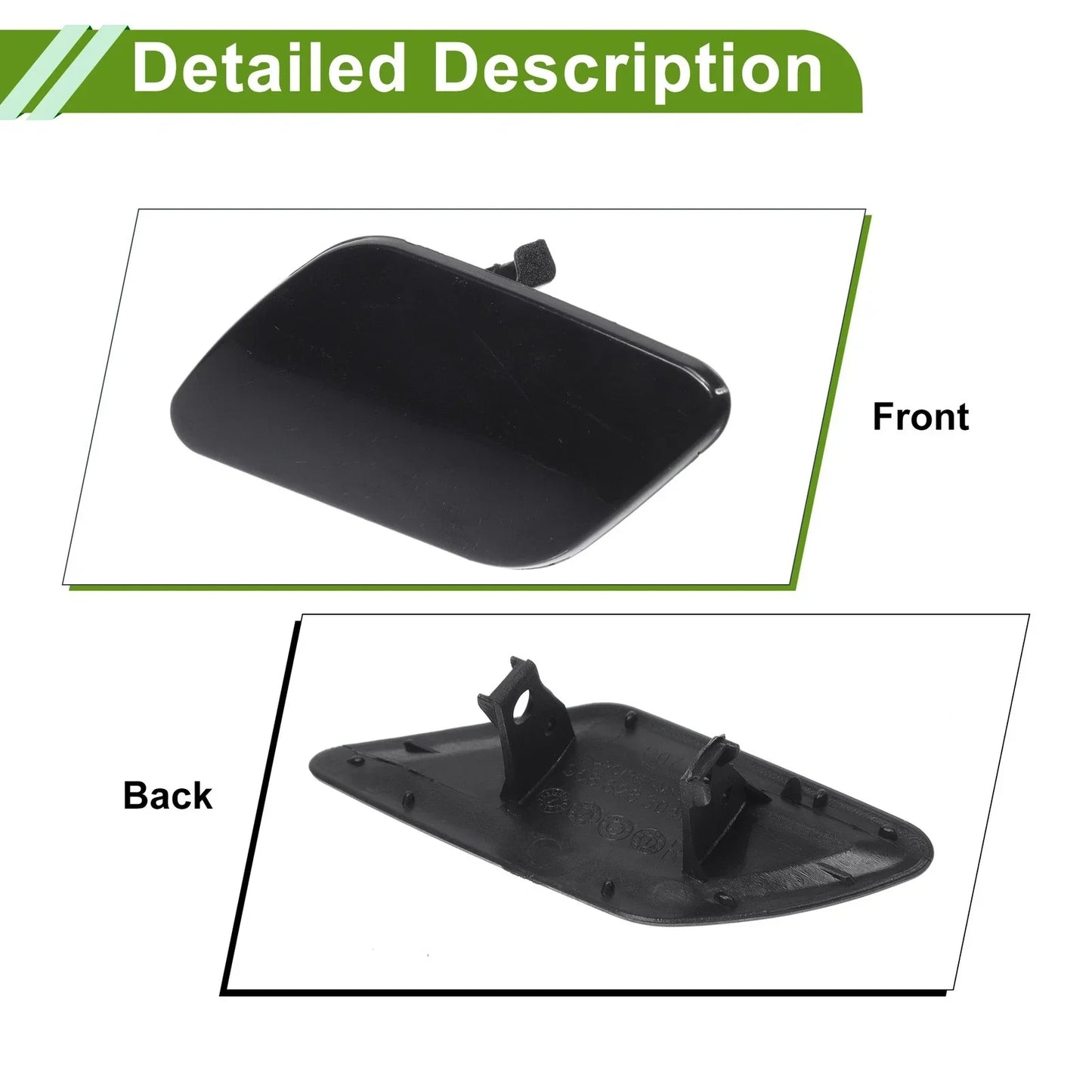 Washer Nozzle Cover Cap for Porsche Cayenne 92A (2011-2018) Unpainted
