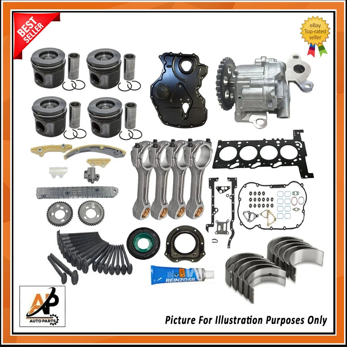 Engine Rebuild Kit Heavy Duty for Ford Transit 2.2 TDCi FWD (2011–2018)