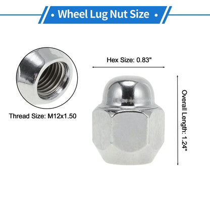 4 x M12x1.5 Wheel Lug Nuts for Hyundai Accent (2007-2009)