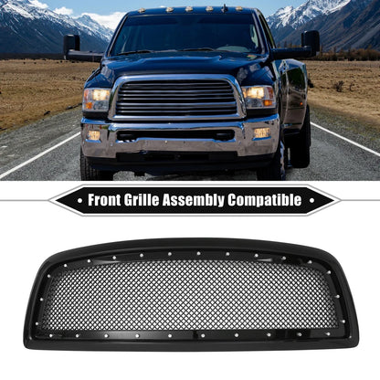 Front Grille Assembly for Dodge Ram 1500 2011-2012 Gloss Black