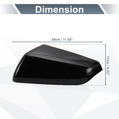 Left Side Rearview Mirror Cover Cap Gloss Black for Chevy Equinox, GMC (2010-2017)