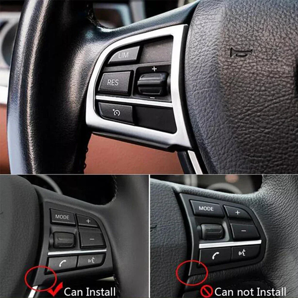 Steering Wheel Button Cover Trims for BMW 5 7 Series F01 F02 F03 F04 F07
