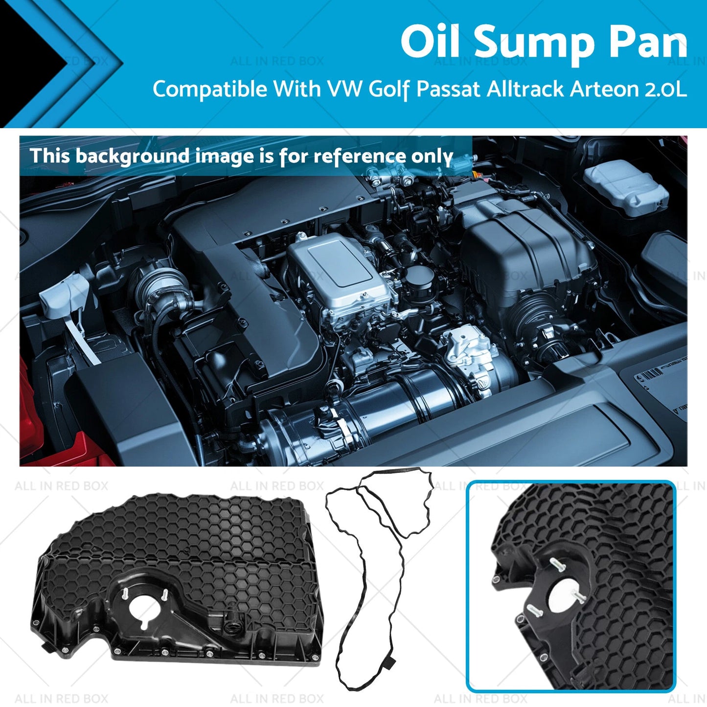Oil Sump Pan for VW Golf, Passat, Alltrack, Arteon 2.0L (2015-2023)