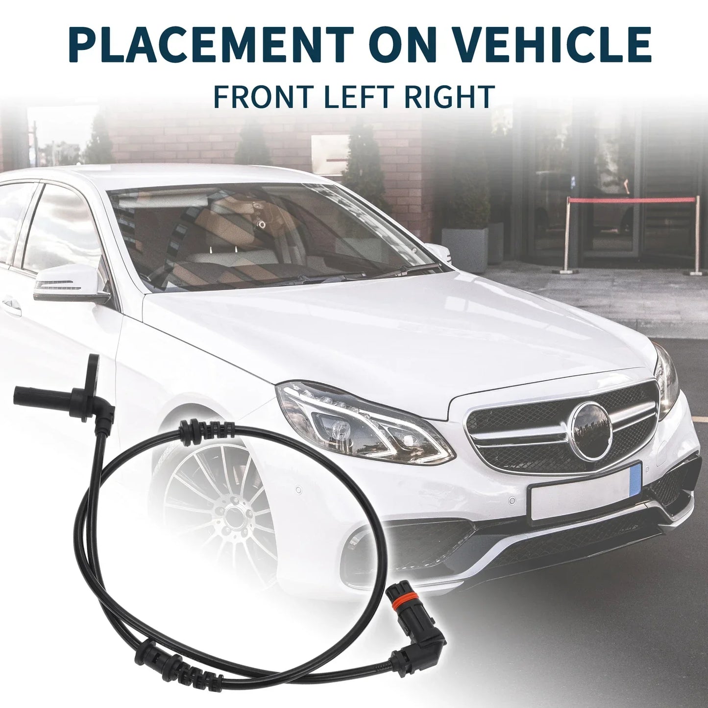 2 x Front Side ABS Wheel Speed Sensors for Mercedes-Benz CLS550 (2012-2018)