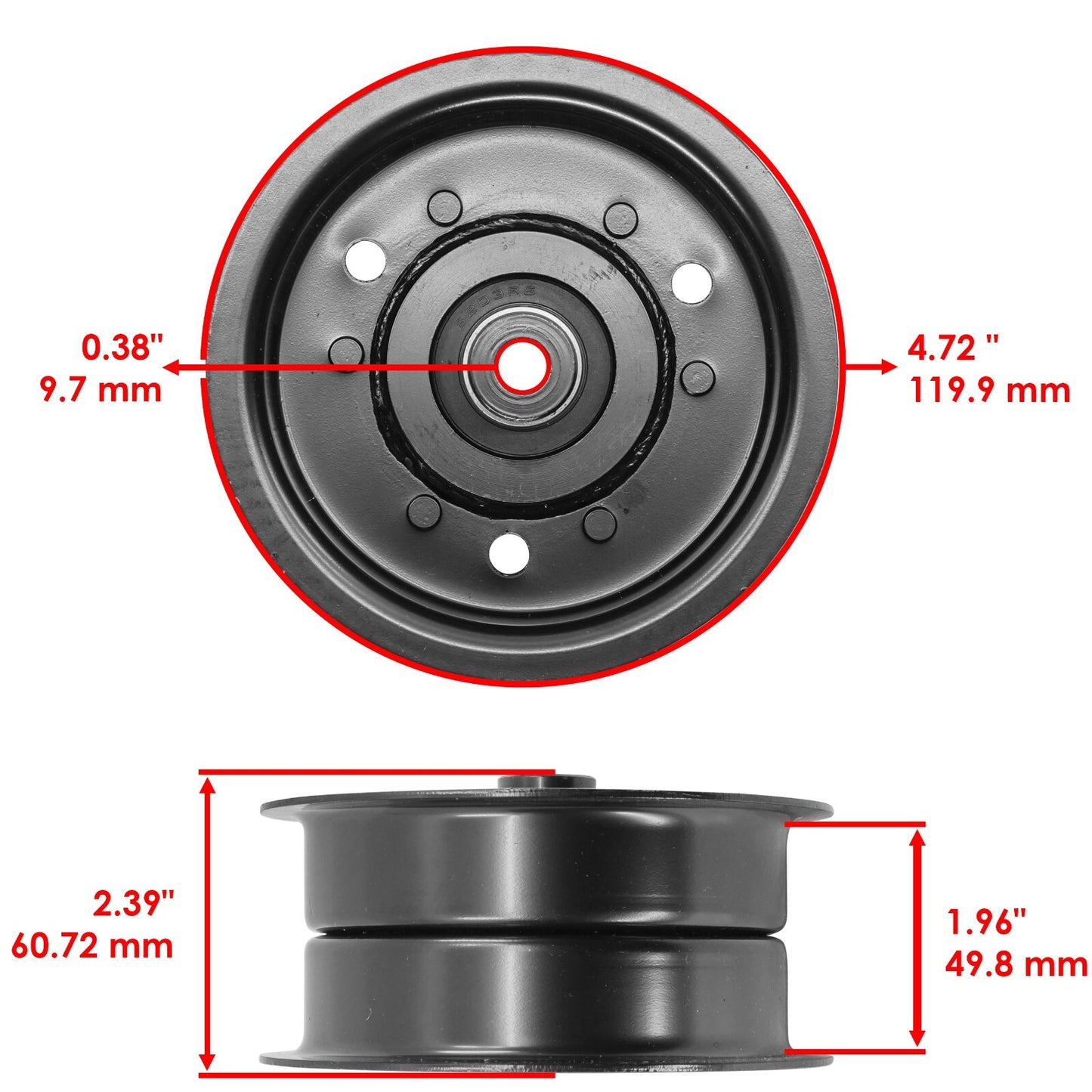 Deck Pulley Replacement for Gravely PM34 Compact-Pro 34 Pro-Master (2000–2010)