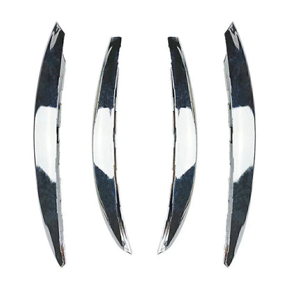 Silver Front Bumper Splitter Fins Spoiler Canard Trim for Benz C-Class (2022-2023)