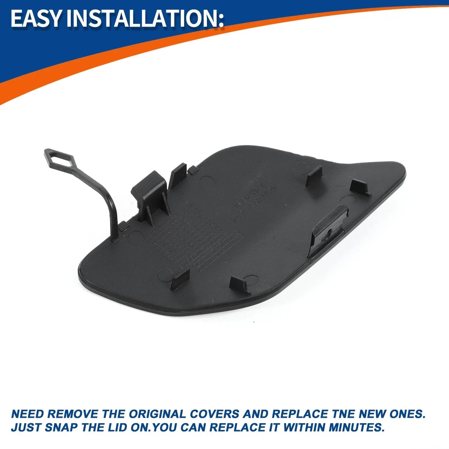Rear Tow Hook Cover for Mercedes-Benz A-Class (2019-2023) Silver Tone