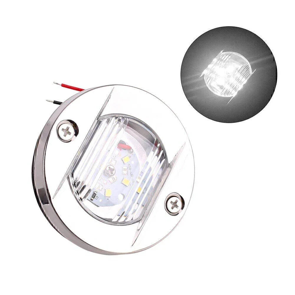 LED Stainless Steel Transom Boat Navigation Anchor Stern Light 12V
