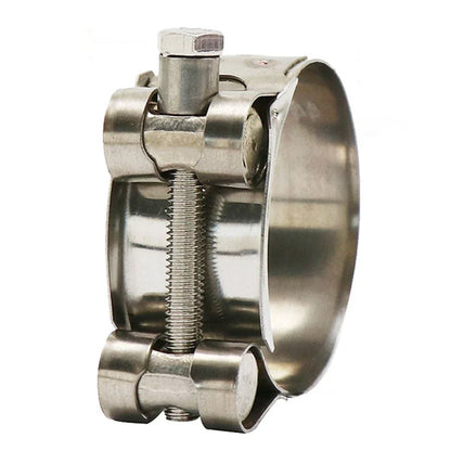 52mm-55mm Exhaust Pipe Clamp Stainless Steel for Motorcycle