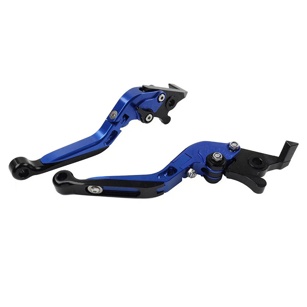 CNC Blue Extendable Brake Clutch Levers for Yamaha YZF R1 (2009-2014)