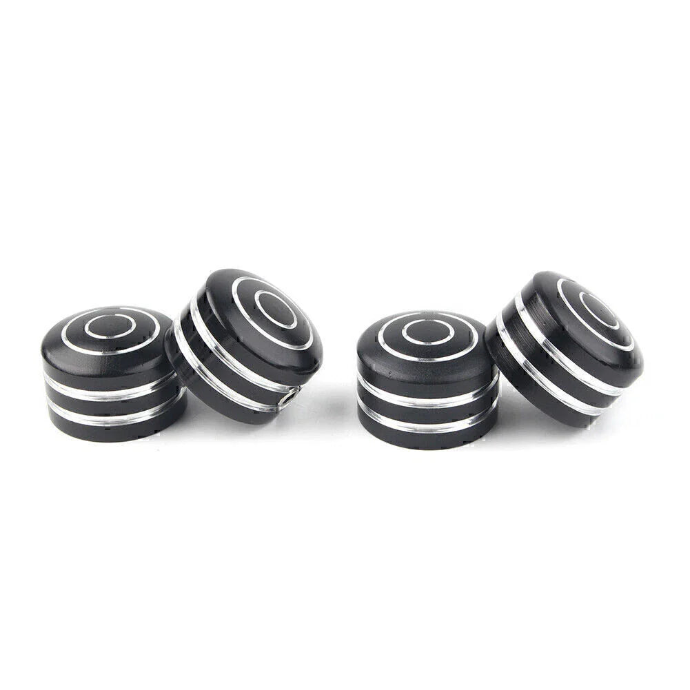 4 x Black Head Bolt Covers for Harley Sportster 883 XL (1986-2017)