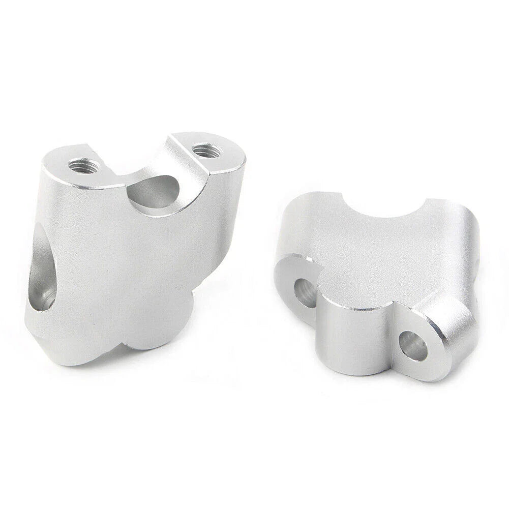 Silver Handlebar Clamp Riser for Suzuki V-Strom DL 650XT DL 1000 (2015-2020)
