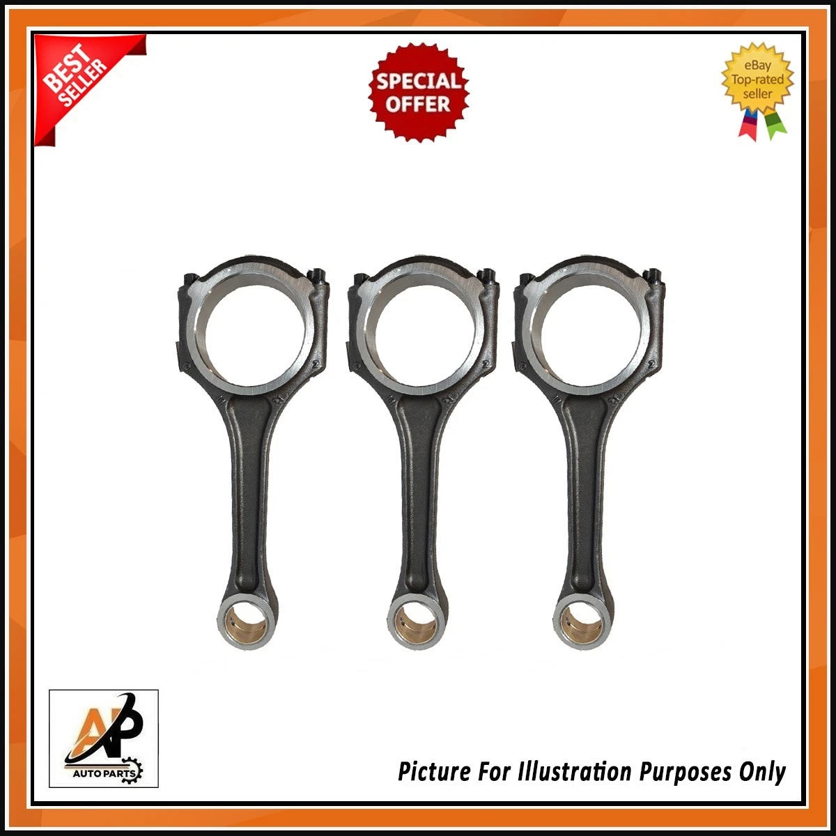 Connecting Rod Set Replacement for Mercedes Benz M274 M270 2.0L (2014–2020)